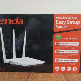 Tenda Wireless N300 Easy Setup Router – Model F3