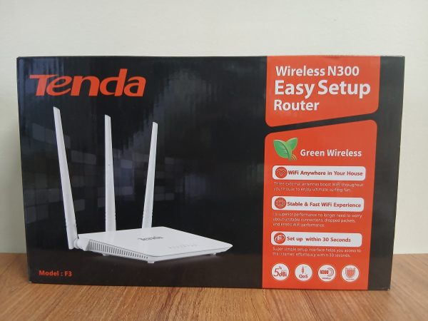 Tenda Wireless N300 Easy Setup Router – Model F3